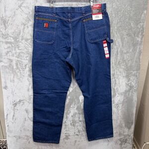 Wrangler Mens Riggs Workwear Relaxed Fit Jeans Blue Denim 103W001AI 46x34